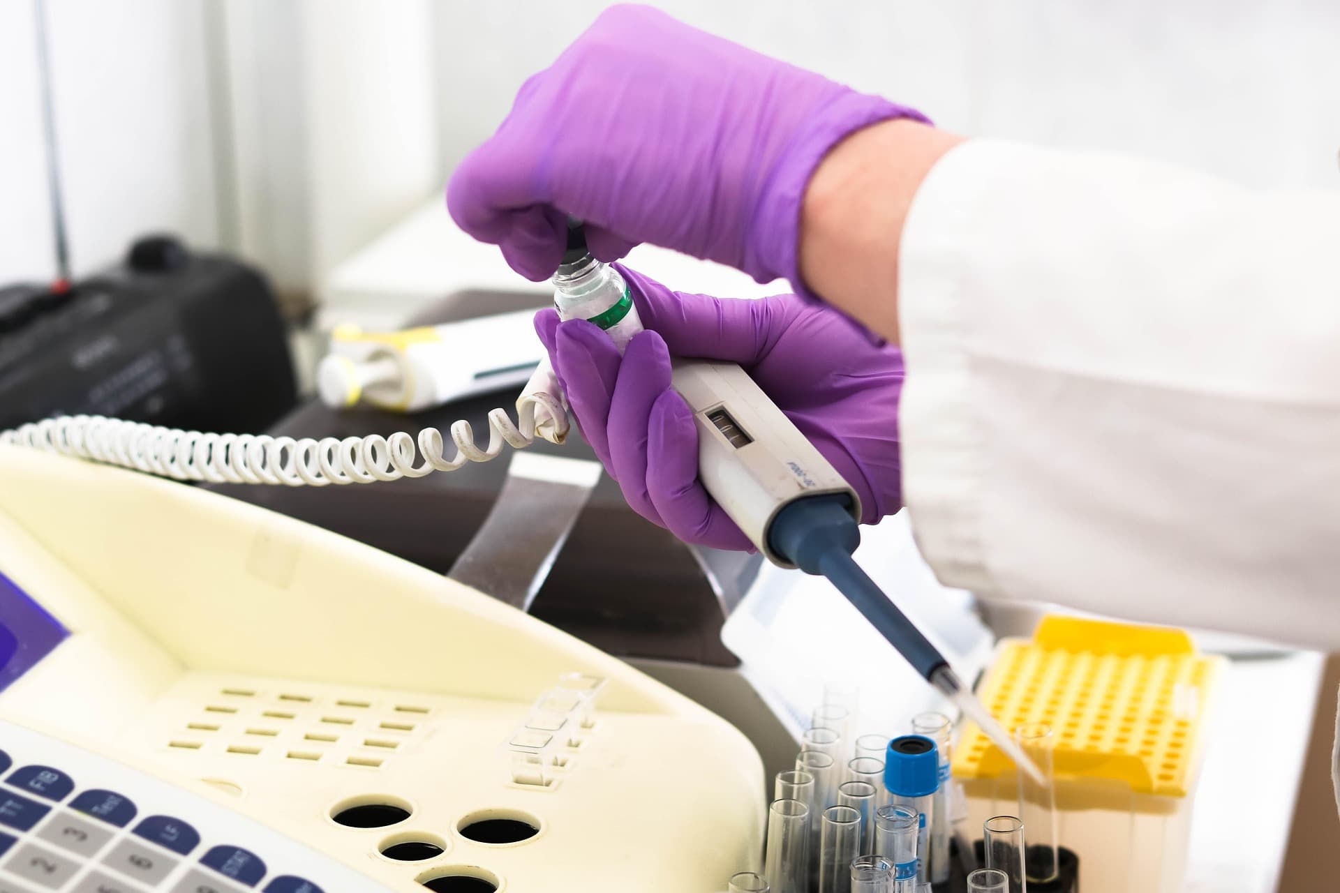 Modern clinical laboratory interior